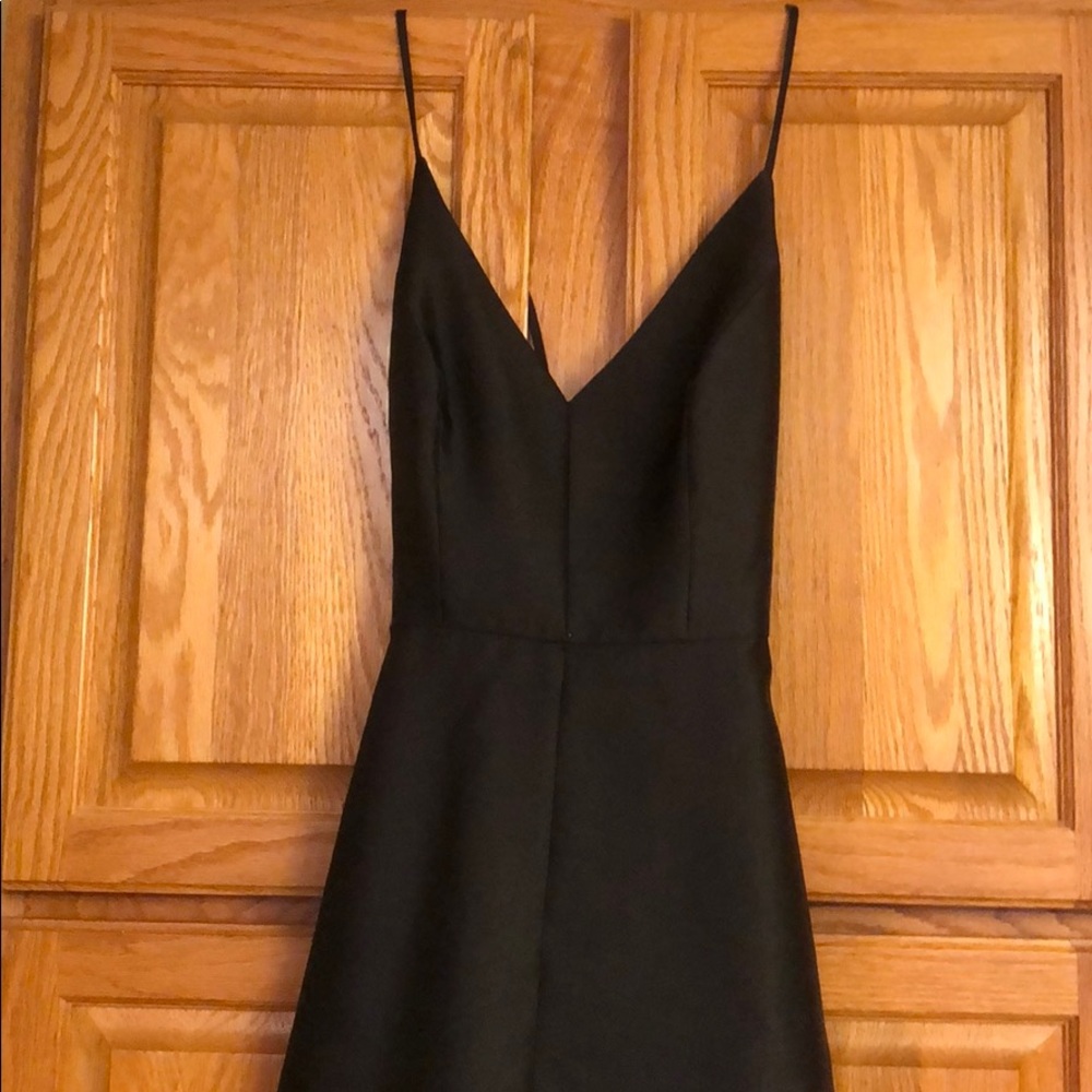 Black Satin Alfred Sung Gown